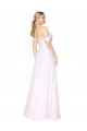 Off the Shoulder Long Full Length Chiffon Formal Dress