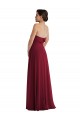 Cuffed Strapless Maxi Formal Dress with Front Slit