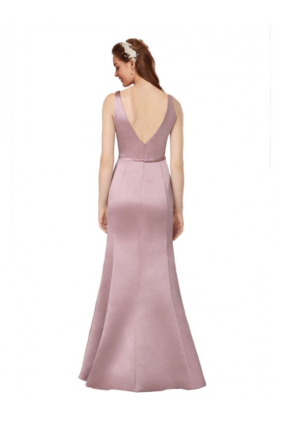 Sexy Satin Formal Dress with Side Cutouts