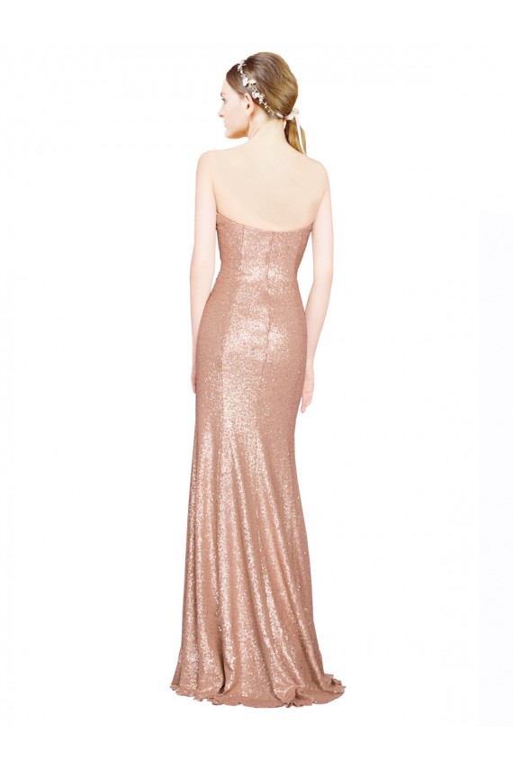 Sweetheart Full Length Long Sequin Formal Dress