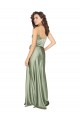 Silky Satin Formal Dress with Tied Waist