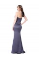 Fit and Flare Silky Satin Formal Dress