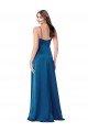 Cowl Neck Salky Satin Formal Dress