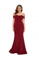 Off Shoulder Sleeves Sweetheart Neckline Long Spandex Formal Dress