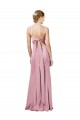 Fit and Flare Slim Crepe Formal Dress with Cutout Back