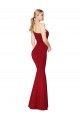 One Shoulder Long High Neck Sleeveless Mermaid Crepe Formal Dress