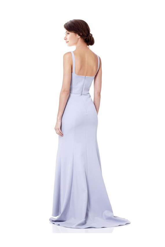 Sweetheart High Neck Sleeveless Crepe Formal Dress