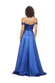 Off the Shoulder Ball Gown Sweetheart Stretch Satin Formal Dress