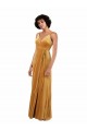 Romantic Velvet Floor Length Formal Dress with Wrap Detail